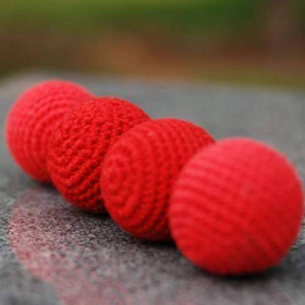 Chop Cup Balls Set of 2 -  Red 3.2 cm (ordinary an...