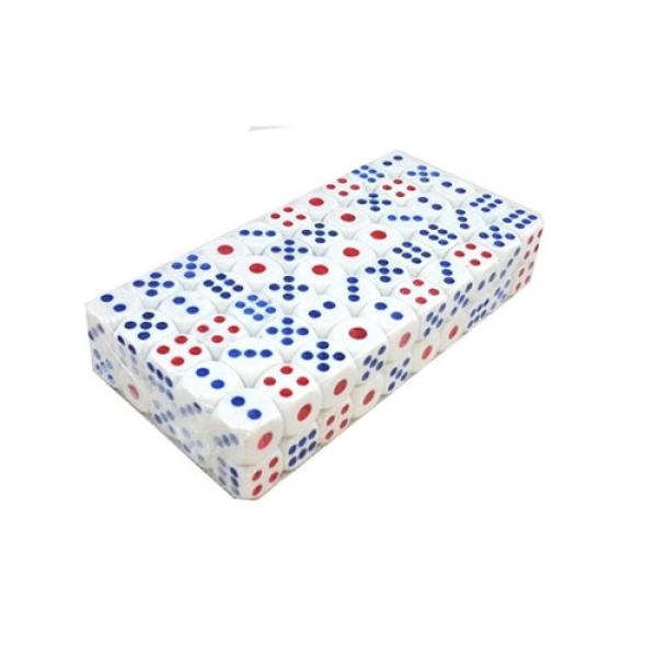 Dice white Bones Cubes - stock of 20 units