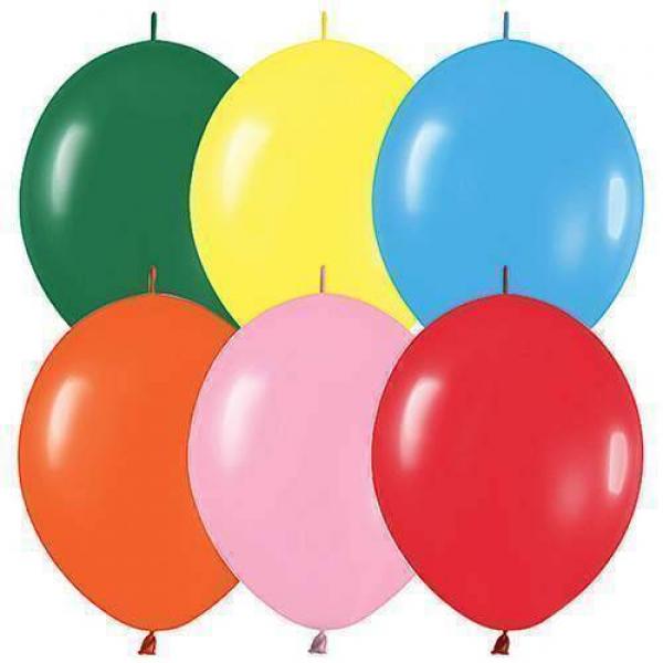 Link Balloons 32 cm - 100 pieces (Red)