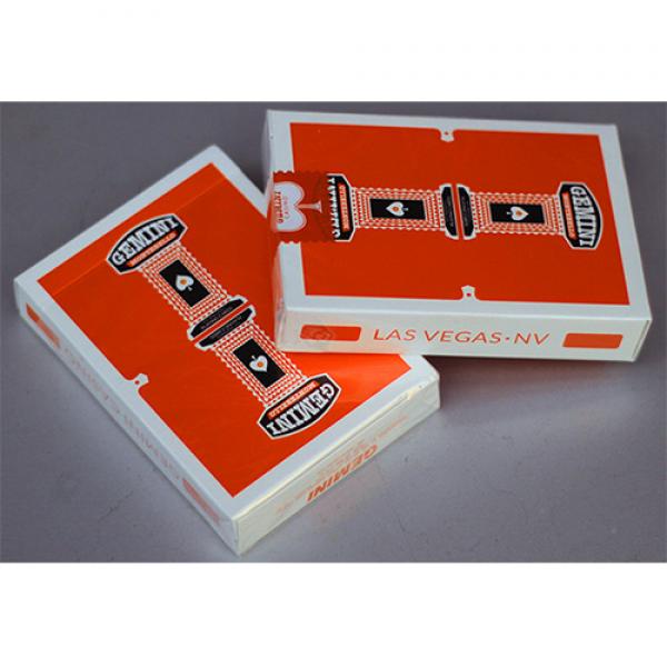 Gemini Casino Orange Playing Cards by Toomas Pintson 