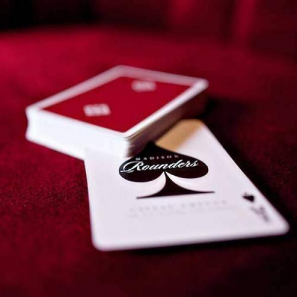Bicycle Rounders playing cards by Madison & Ellusionist- Scarlet - Rare
