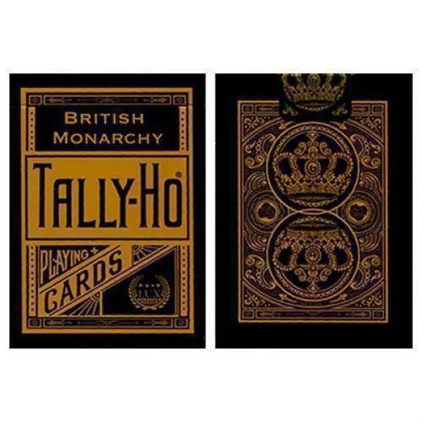 Tally Ho British Monarchy Playing Cards - Black - ...