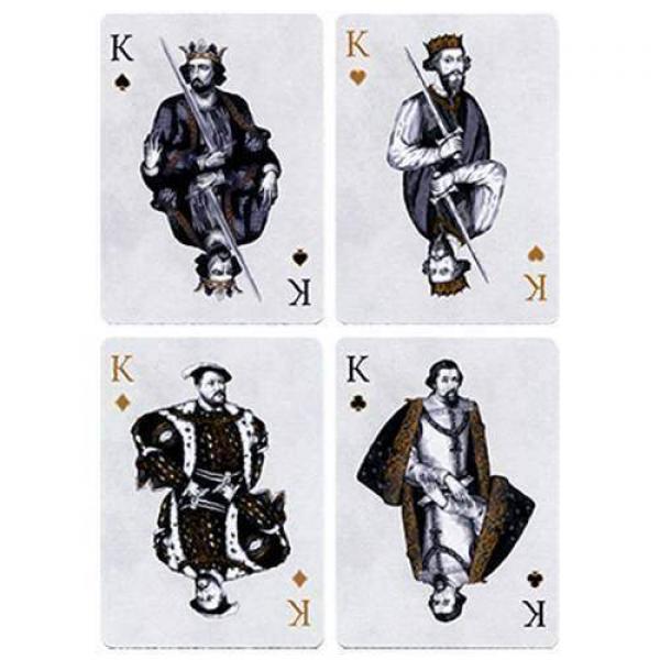 Tally Ho British Monarchy Playing Cards - Black - by LUX Playing Cards