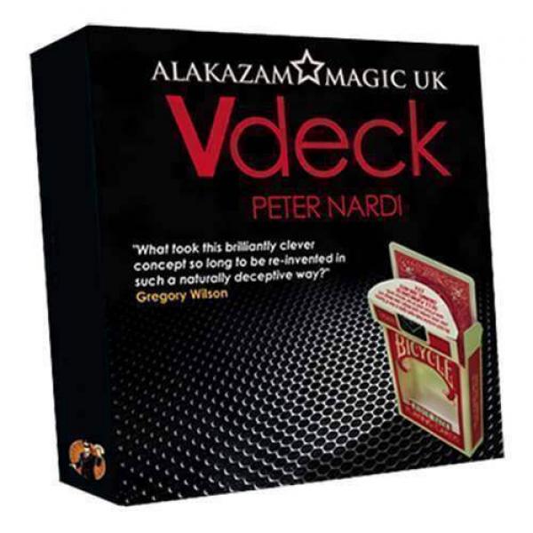 V Deck Red (with DVD and Gimmick) by Peter Nardi