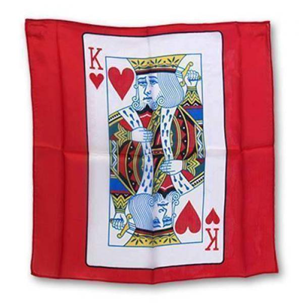 Silk 45 x 45 cm - King of Hearts Card from Magic by Gosh
