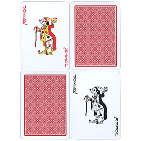 Fournier Plastic Playing Cards- Regular Pips (red)