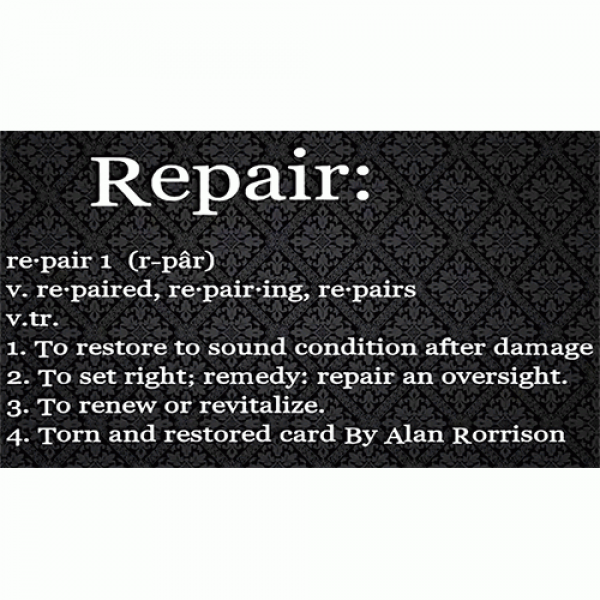 Repair by Alan Rorrison video DOWNLOAD