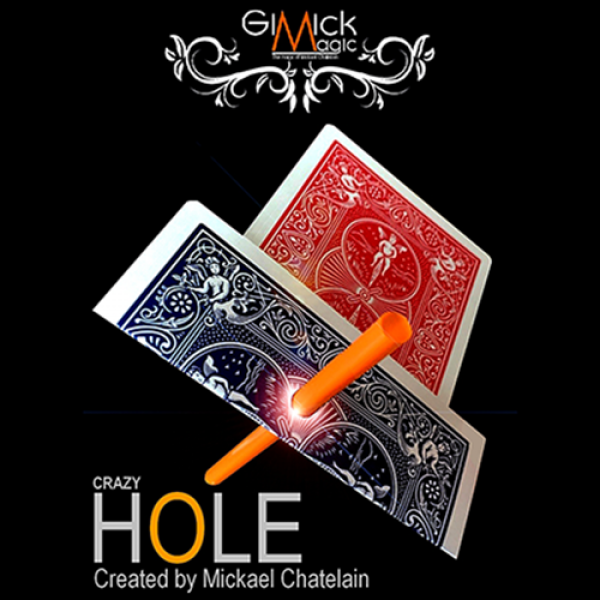CRAZY HOLE Red (Gimmick and Online Instructions) b...