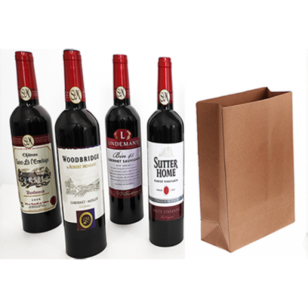 Wine Bottles From Paper Bag (4 Bottles) by Tora Ma...