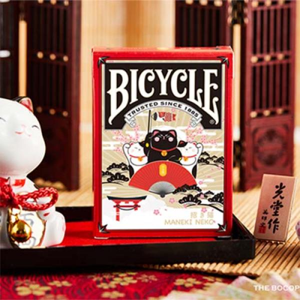 Bicycle Maneki Neko (RED) Playing Cards by Bocopo