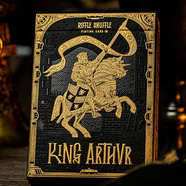 King Arthur Golden Knight (Foiled Edition) Playing Cards by Riffle Shuffle