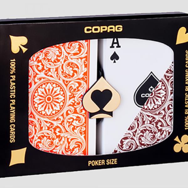 Copag 1546 Plastic Playing Cards Regular Index Ora...