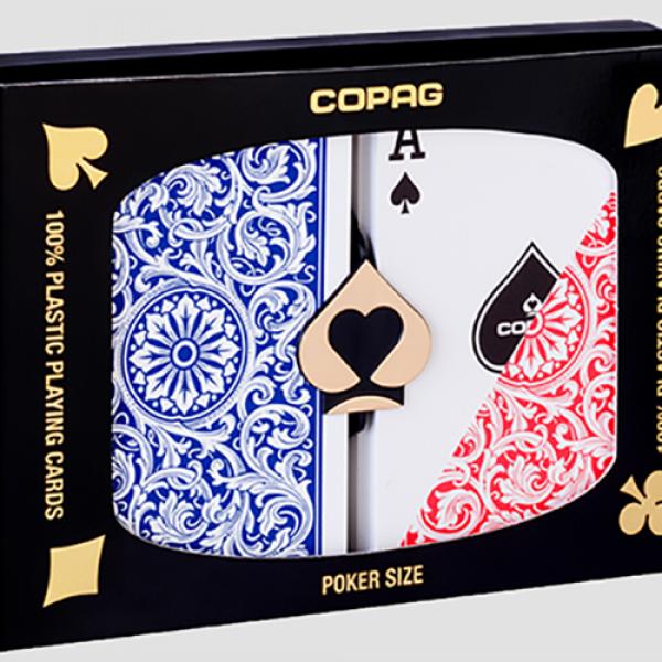 Copag 1546 Plastic Playing Cards Regular Index Red...