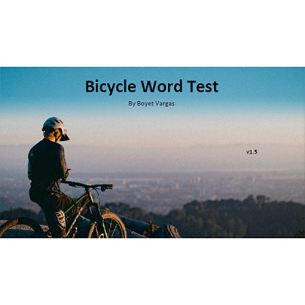 Bicycle Word Test by Boyet Vargas ebook DOWNLOAD