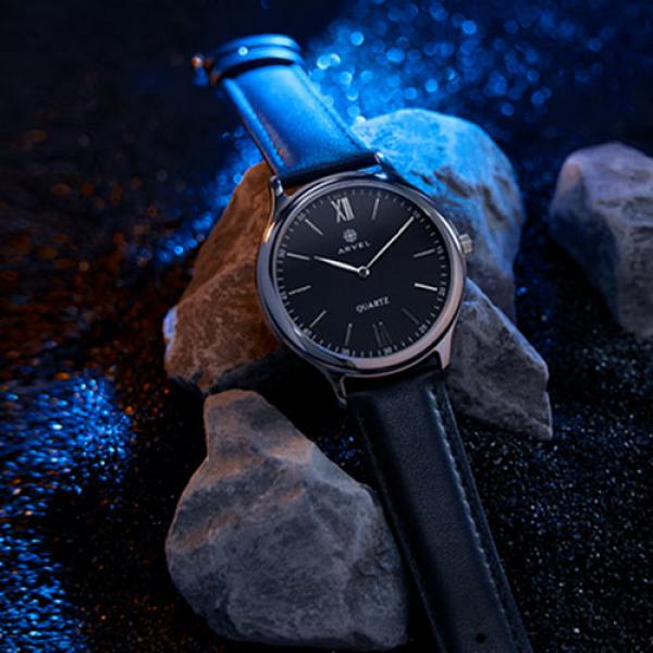 IARVEL WATCH (Silver Watchcase Black Dial) by Iarv...