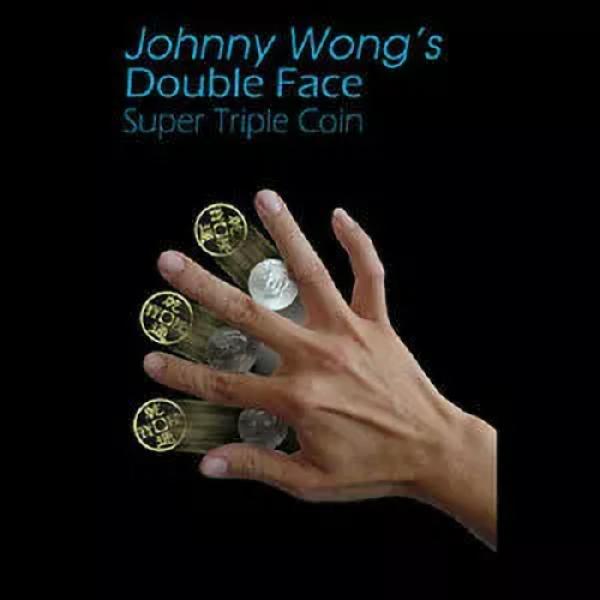 Double Face Super Triple Coin by Johnny Wong - Mor...