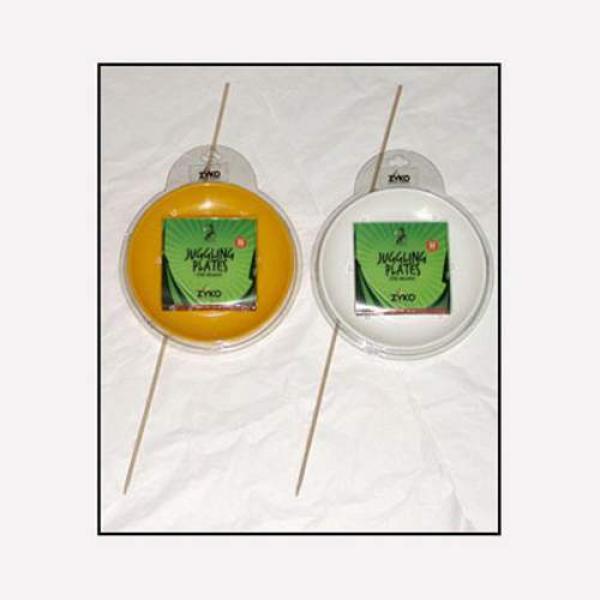 Spinning Plate Set (W/Wooden Stick and DVD) - Yellow by Zyko