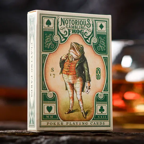 Notorious Gambling Frog (Green) Playing Cards by S...