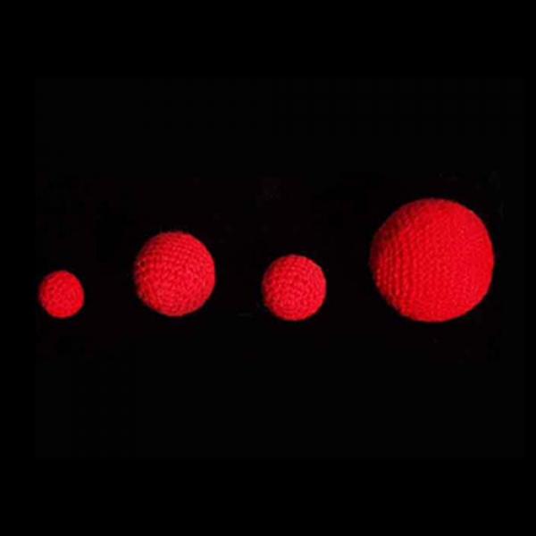 Crochet Balls (Red) by Uday - 4.5 cm