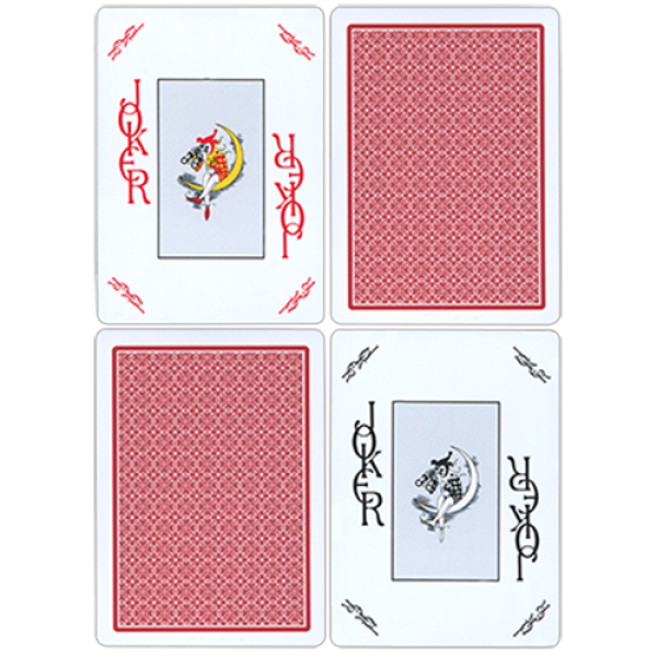 Fournier Plastic Playing Cards Large Pips (red)