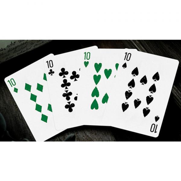 666 Green Playing Cards by Riffle Shuffle