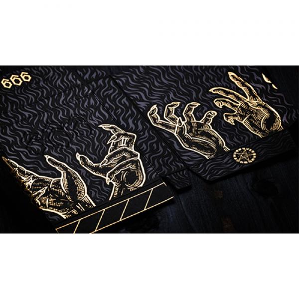666 (Gold Foil) Playing Cards by Riffle Shuffle