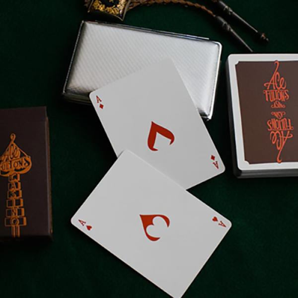 ACE FULTON'S 10 YEAR ANNIVERSARY TOBACCO BROWN PLAYING CARDS