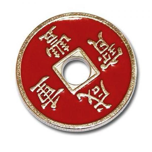 Chinese Coin Red (half dollar size)