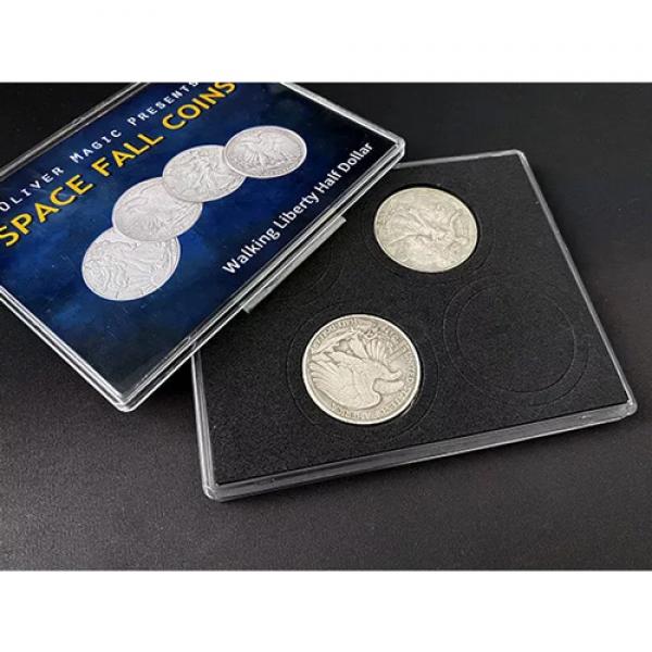 Space Fall Coins (Walking Liberty Half Dollar) by Oliver Magic